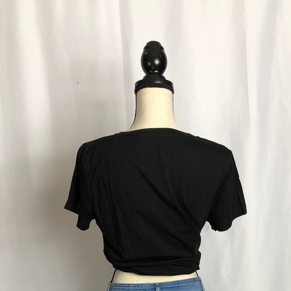 Black Teddy Bear Embroidered T-Shirt NWT - Picture 4 of 5